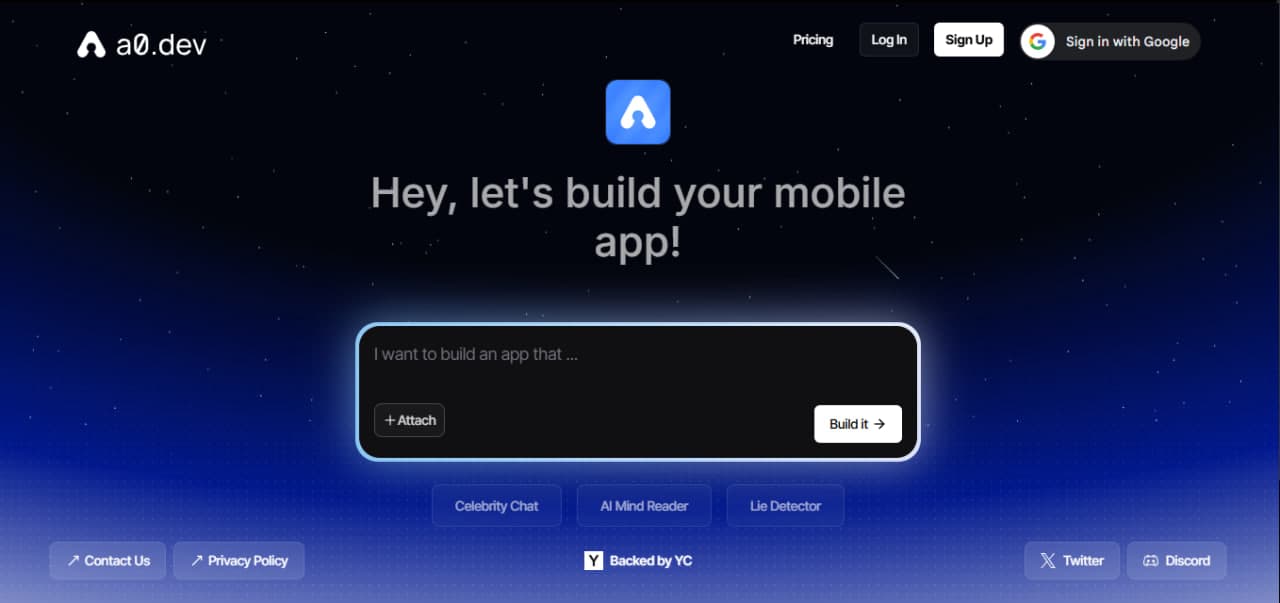 A0.dev image