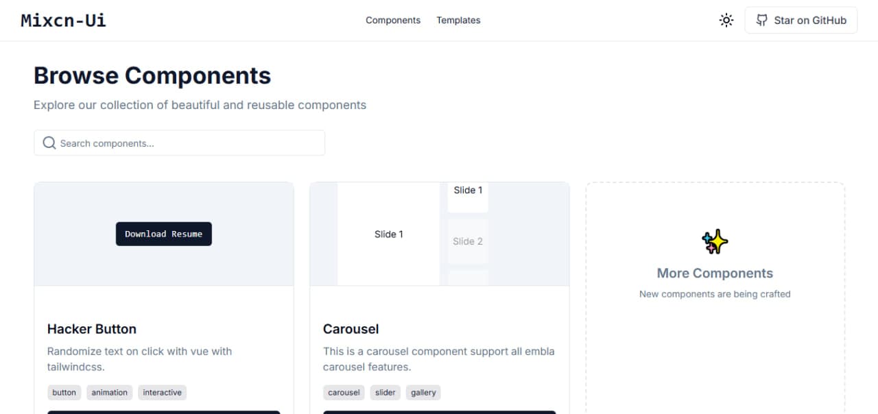 Mixcn UI image