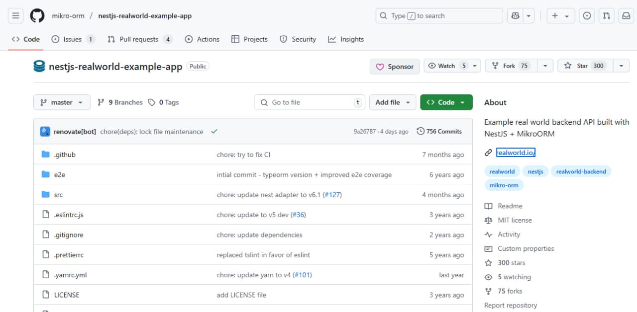 MikroORM + NestJS RealWorld Example App image