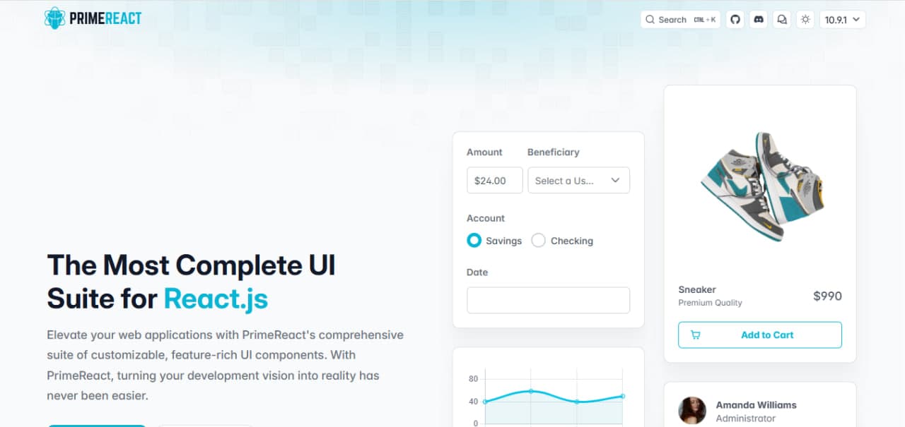 PrimeReact image