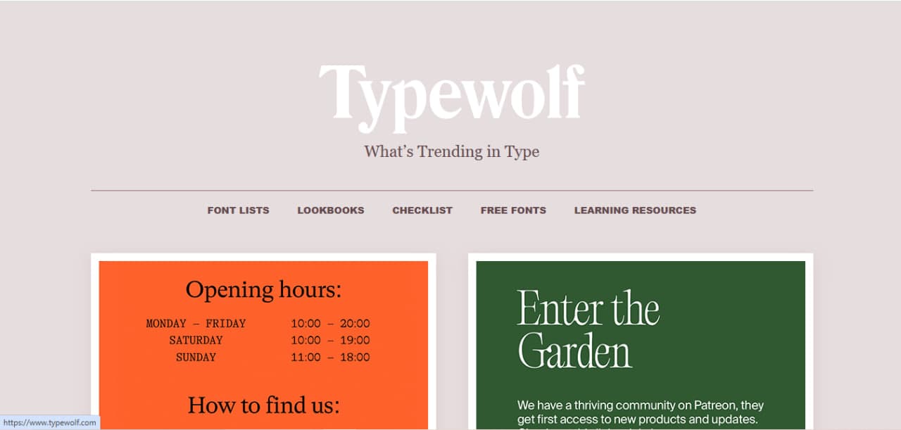 Typewolf image